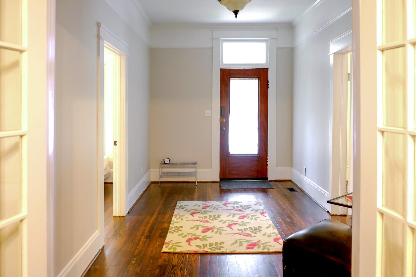 Common spaces including the kitchen