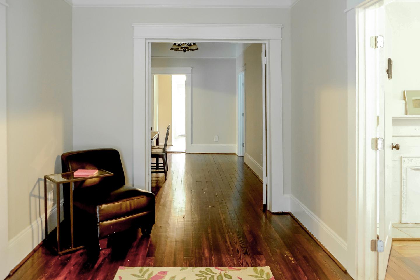 Common spaces including the kitchen
