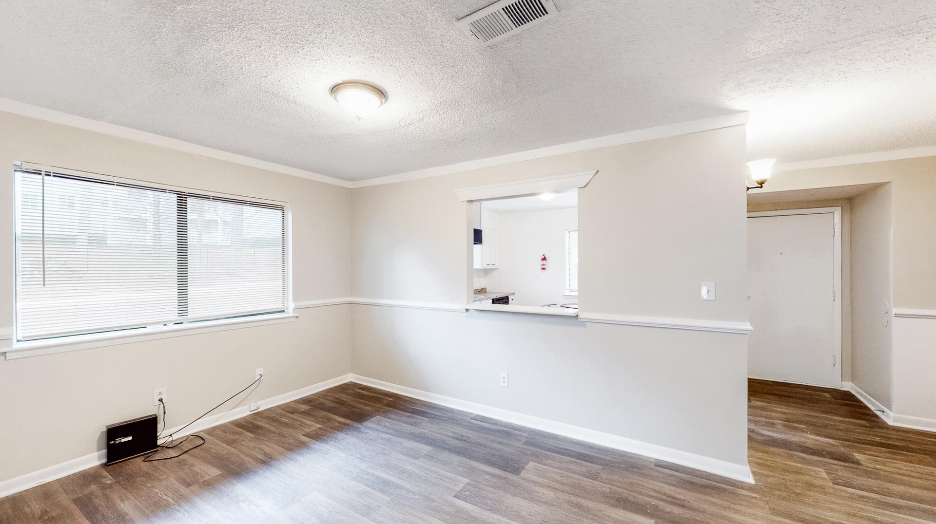 Common spaces including the kitchen