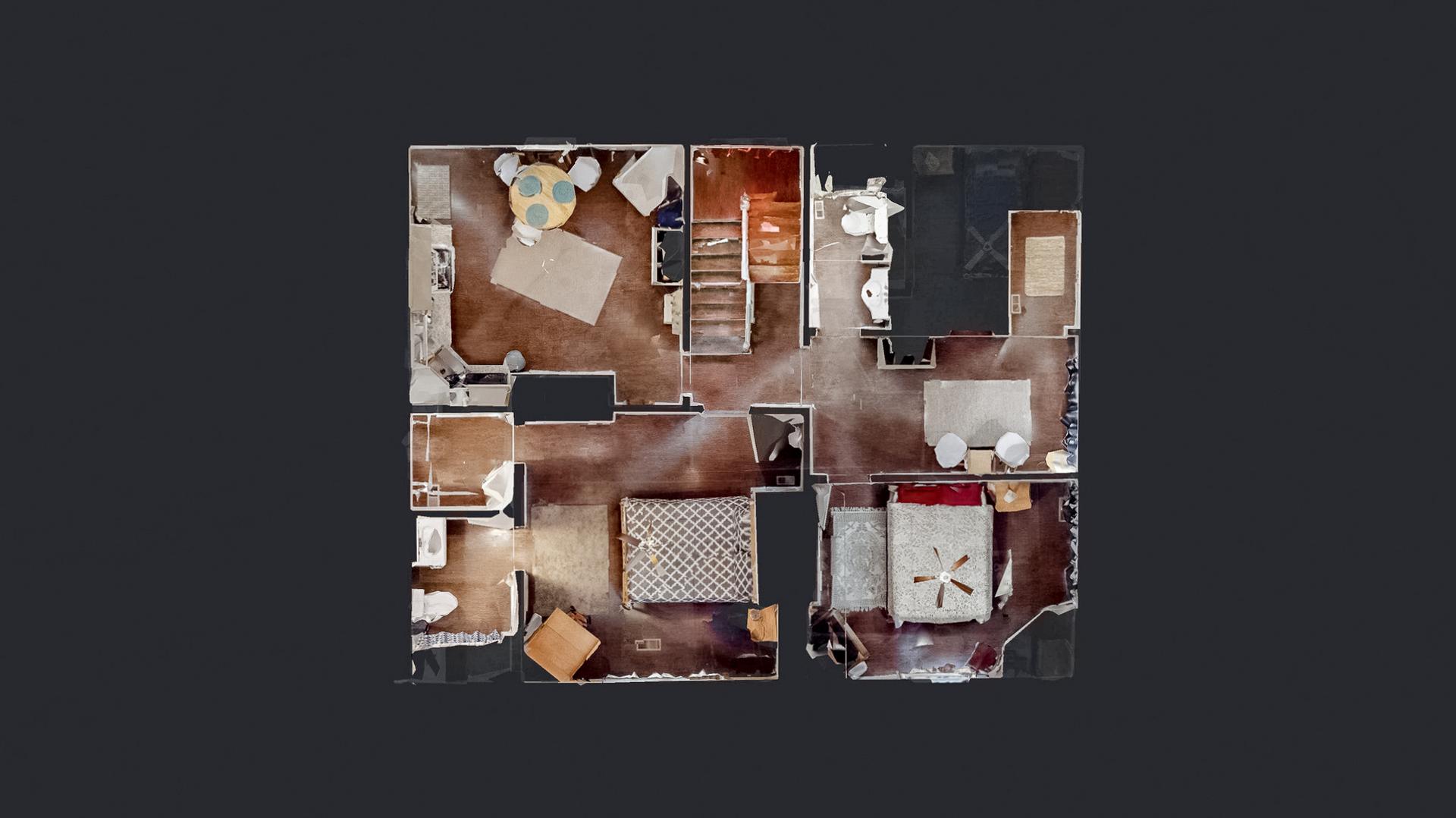 Common spaces including the kitchen