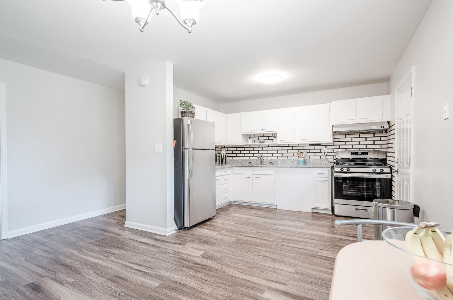 Common spaces including the kitchen