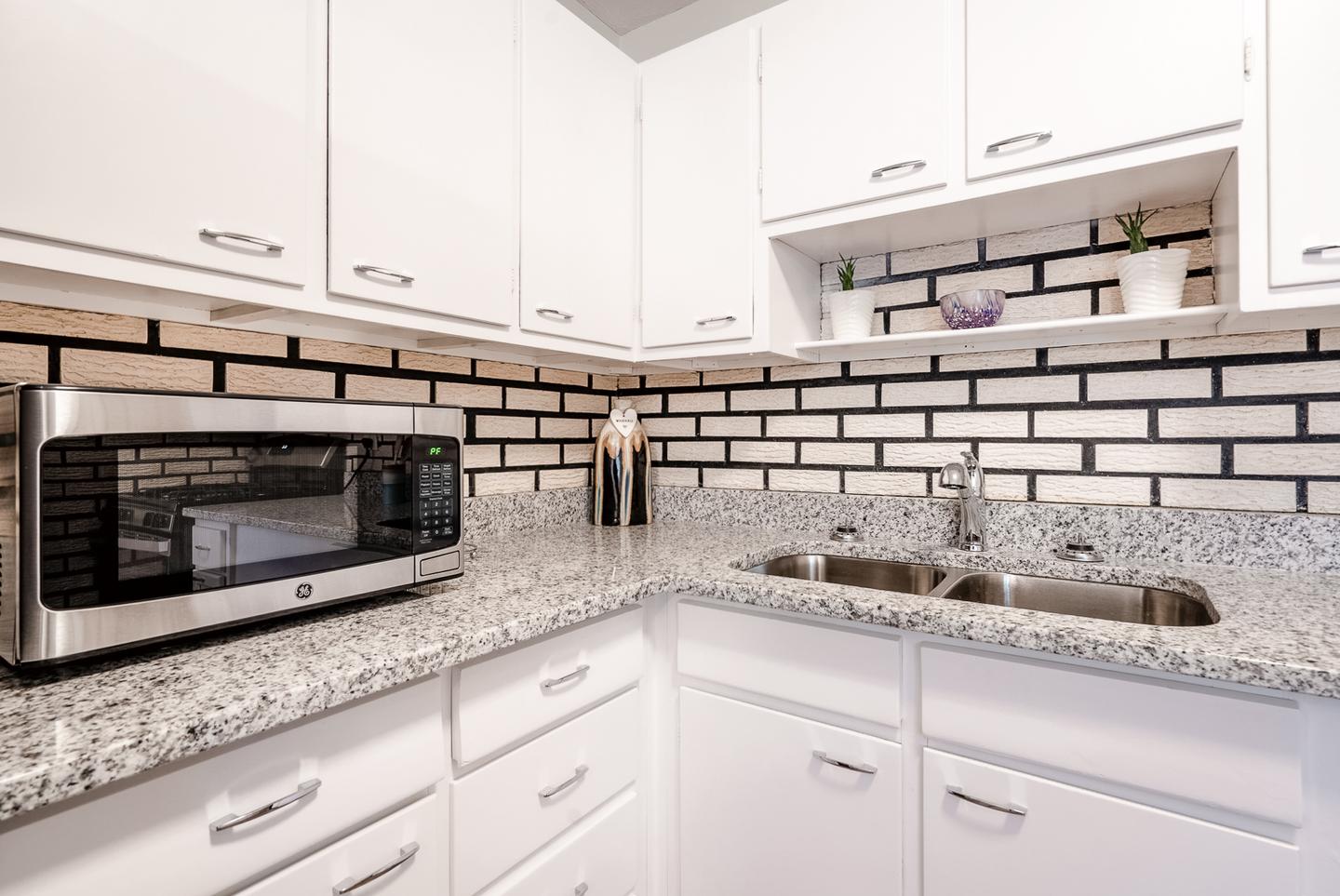 Common spaces including the kitchen