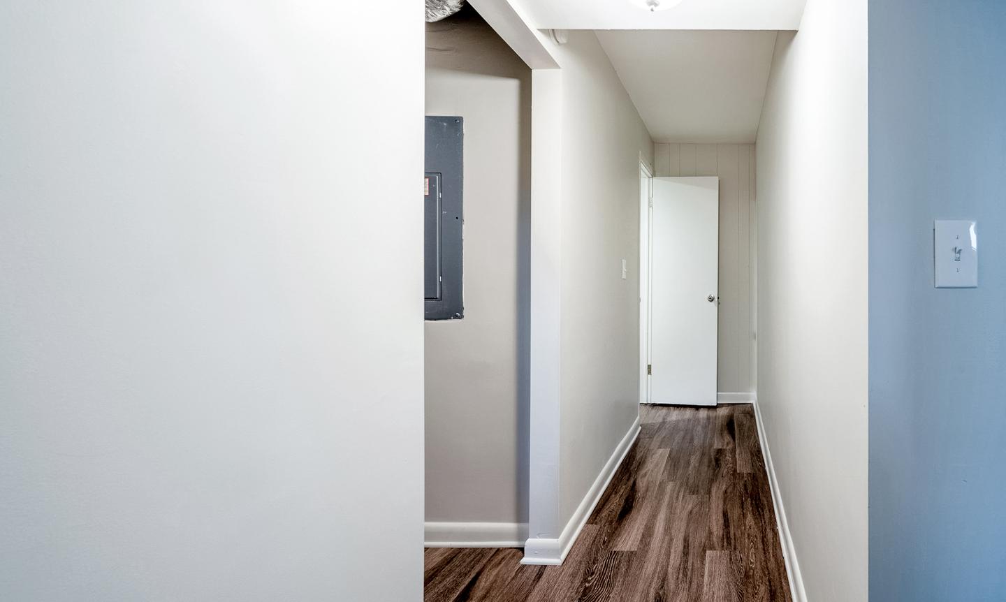 Common spaces including the kitchen