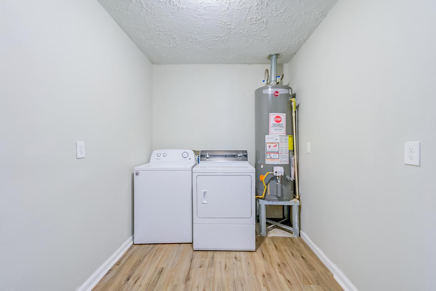 Common spaces including the kitchen