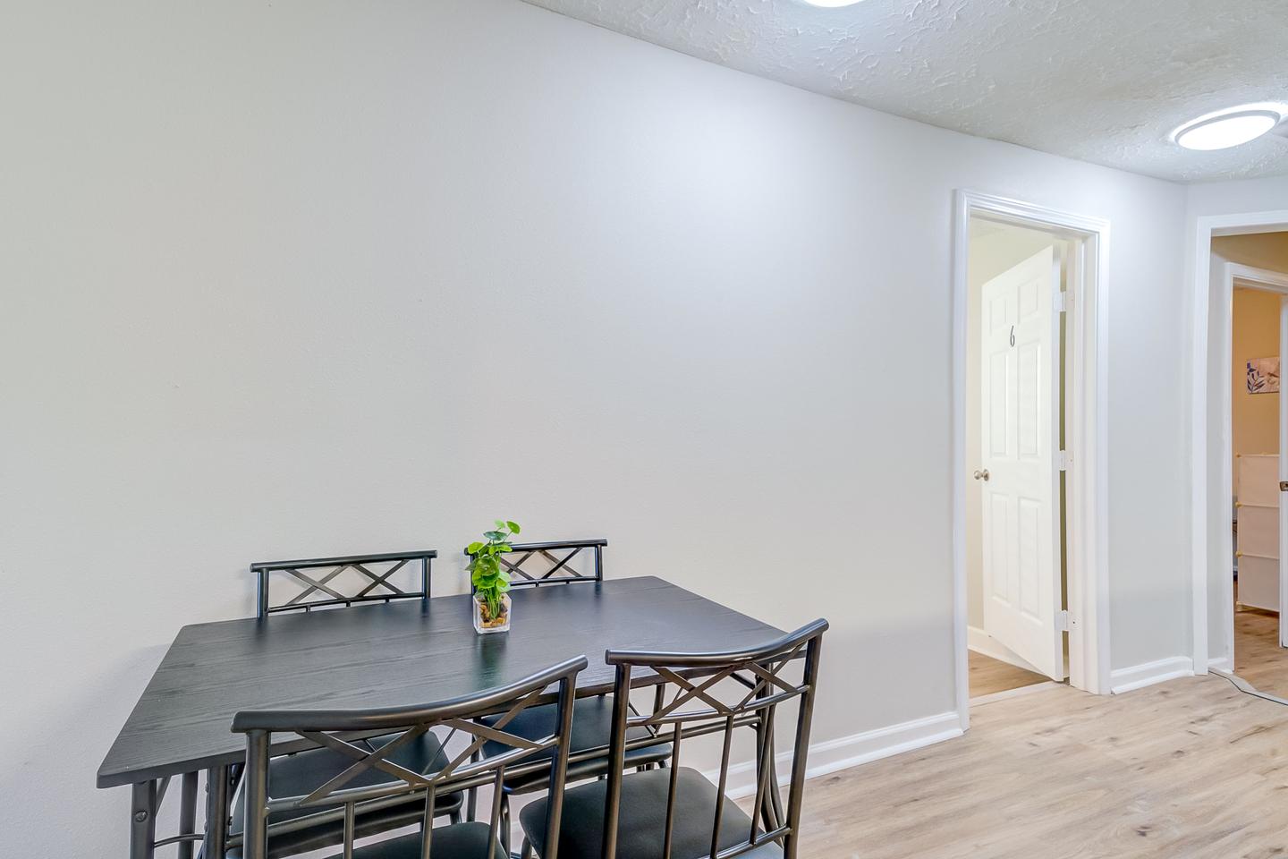 Common spaces including the kitchen