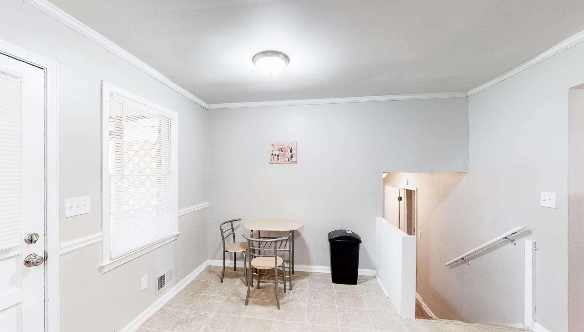 Common spaces including the kitchen