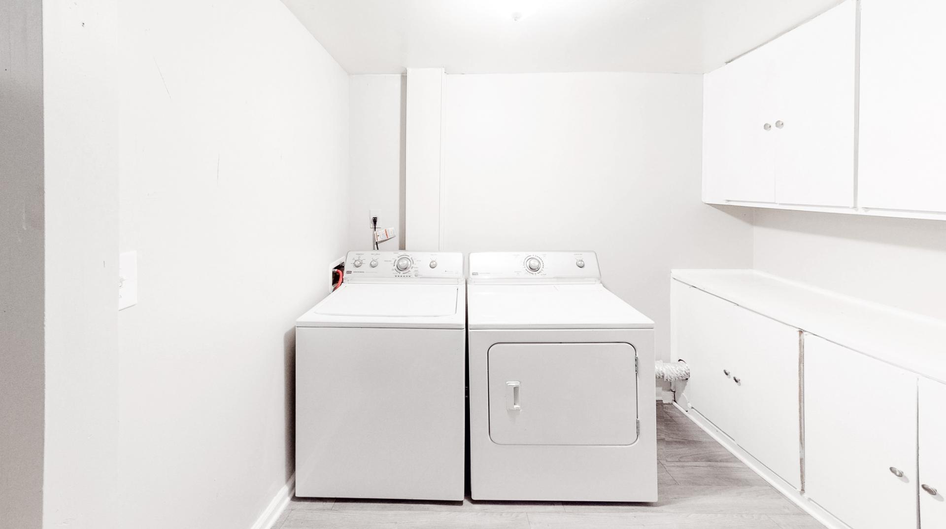 Common spaces including the kitchen