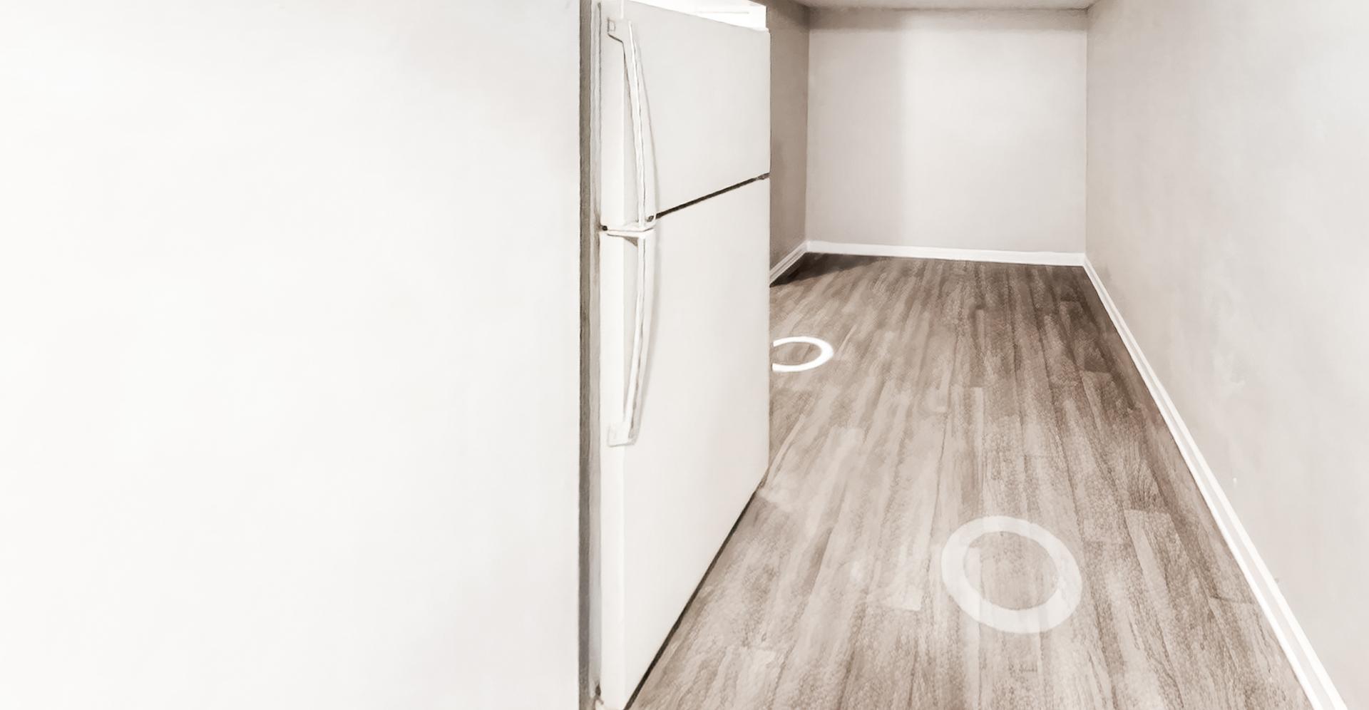 Common spaces including the kitchen