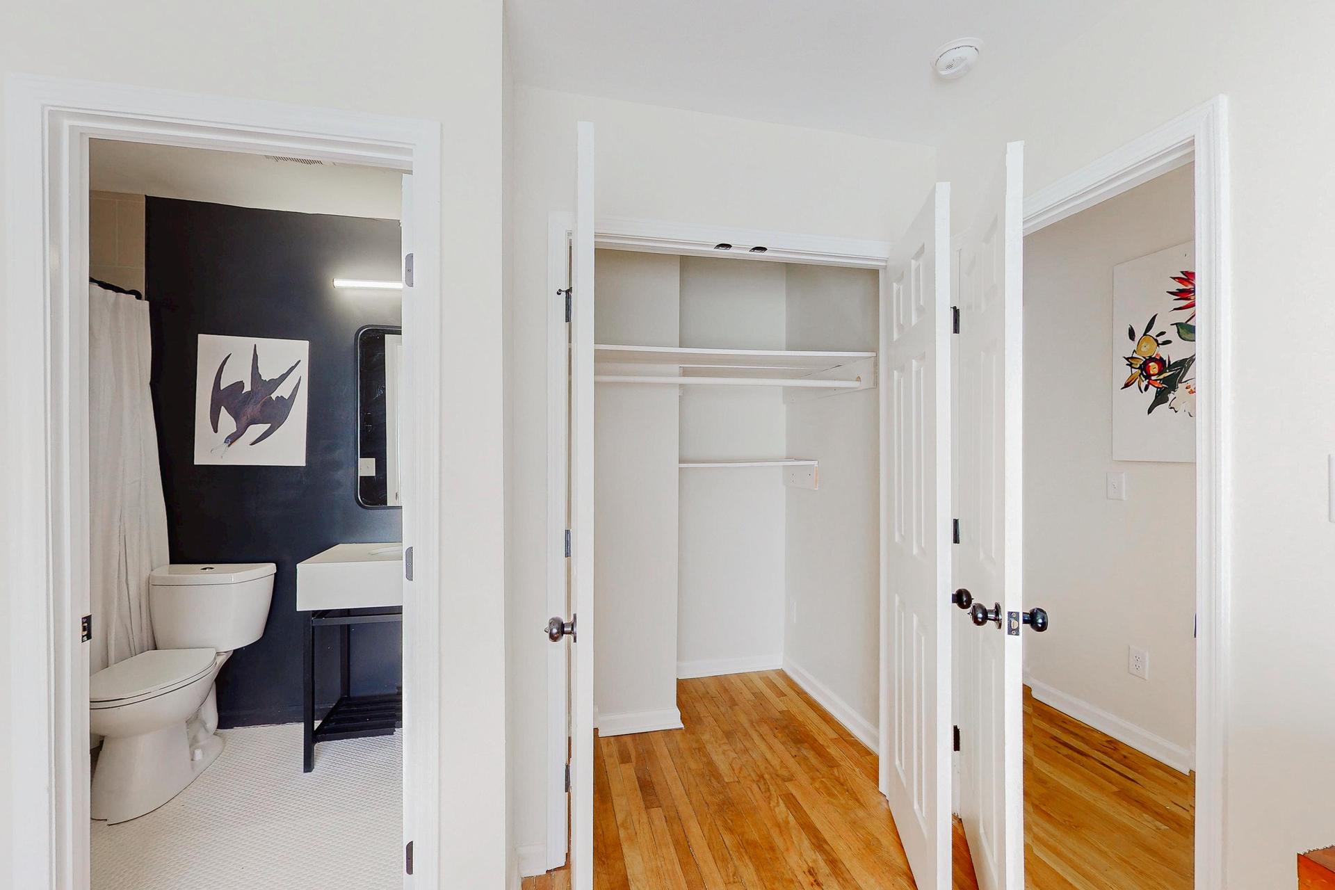 Great closet and private bath