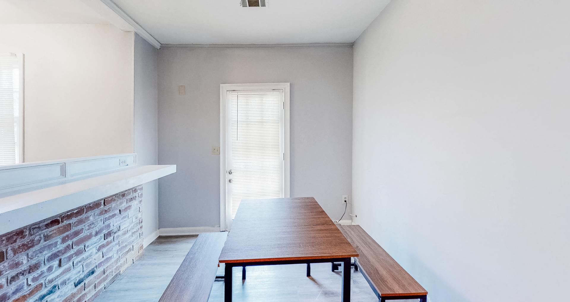 Common spaces including the kitchen