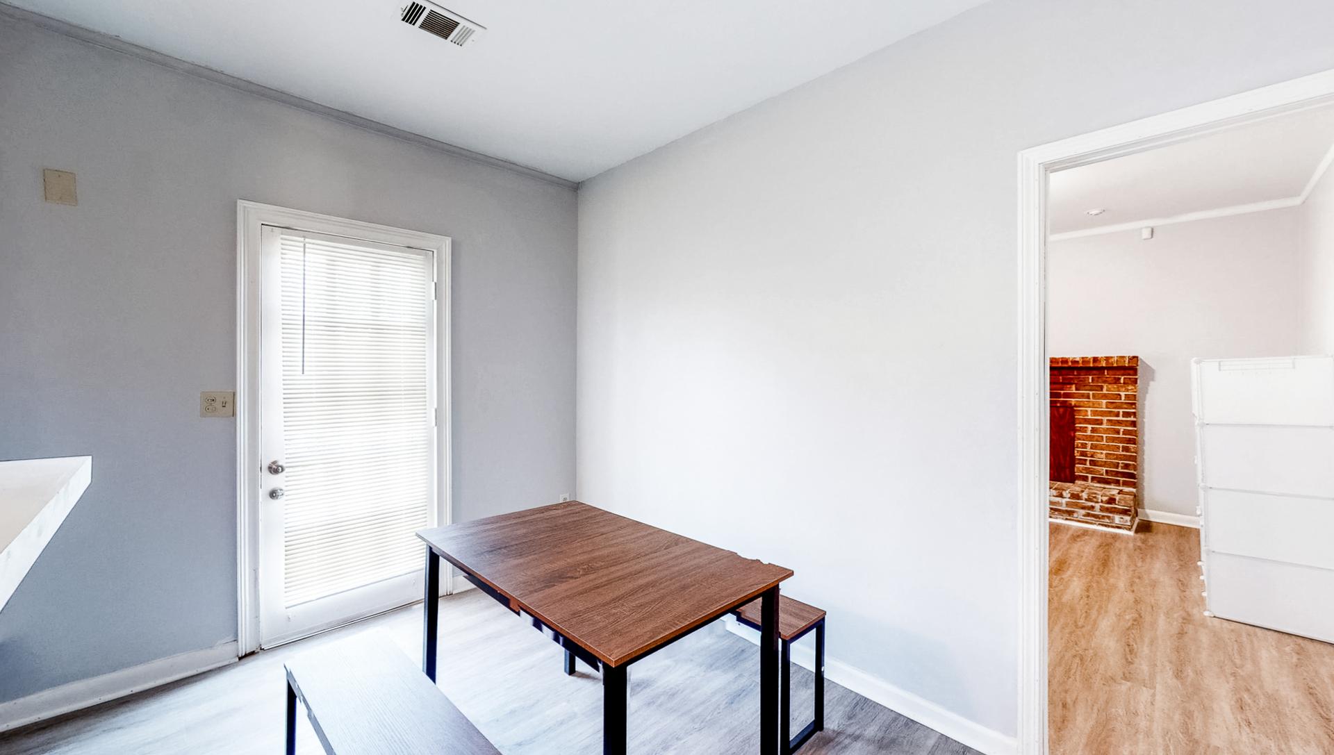Common spaces including the kitchen