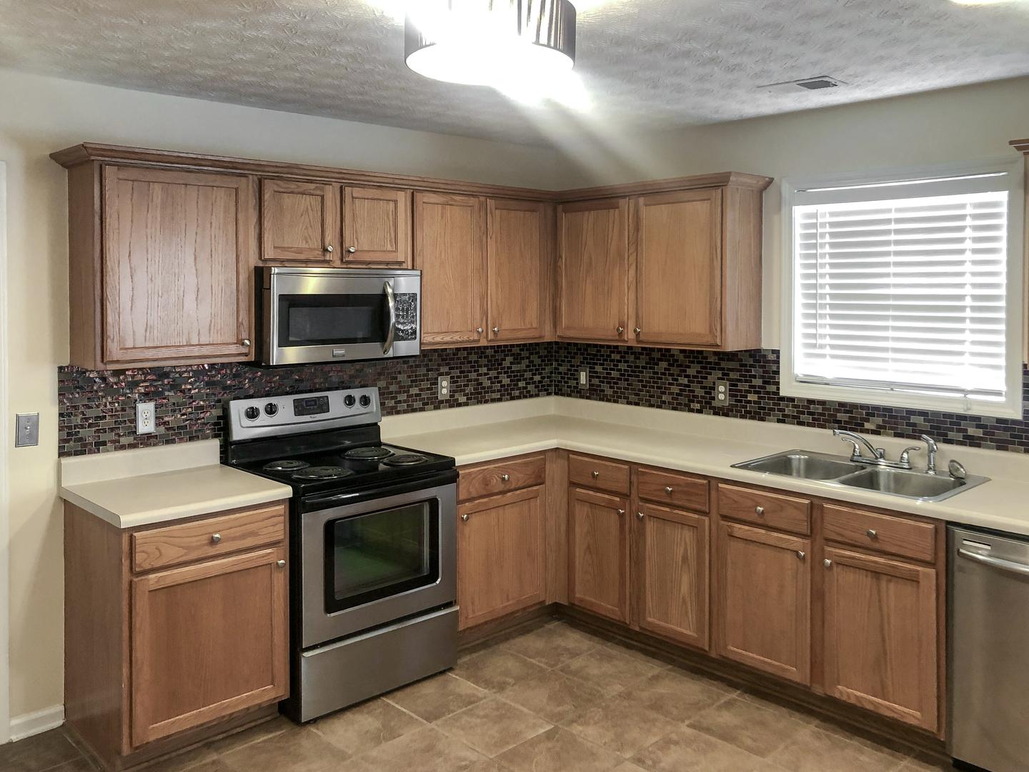 Common spaces including the kitchen