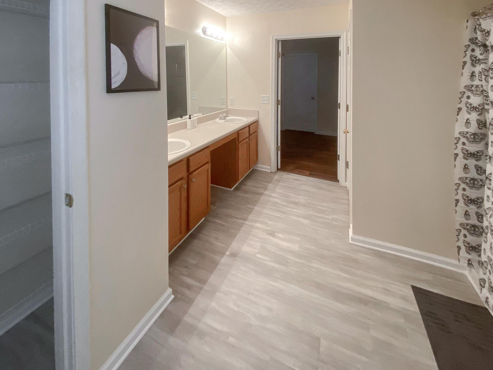 bathroom, detected: hardwood, bed
