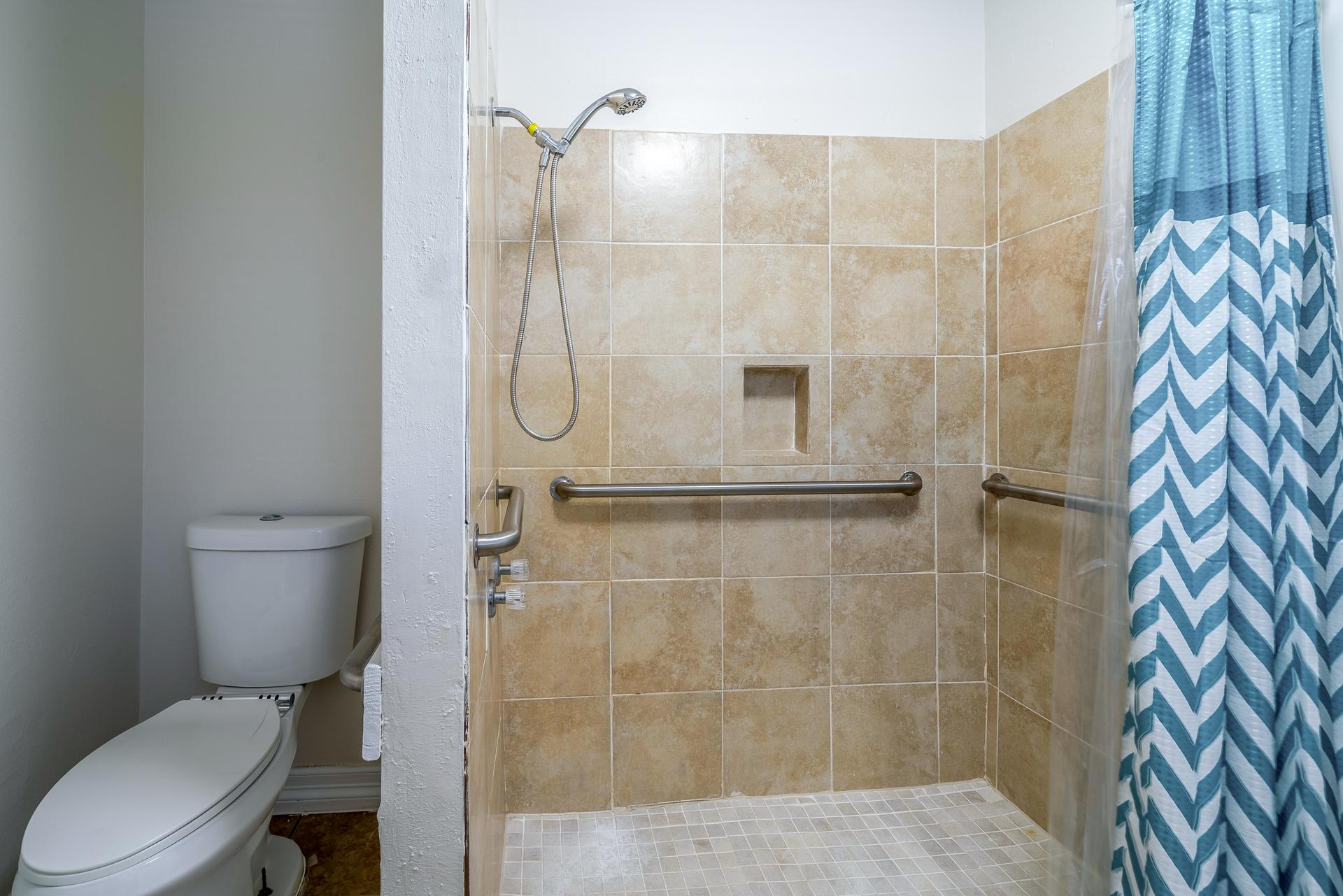 bathroom, detected: shower