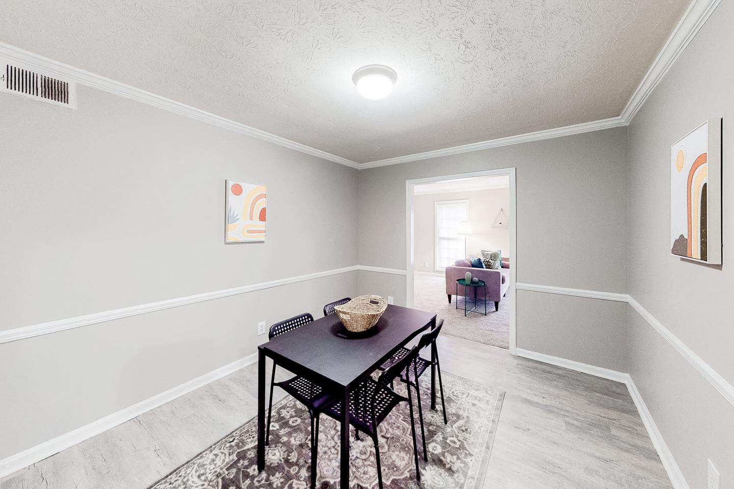 Lovely dining room space right off of the living room.