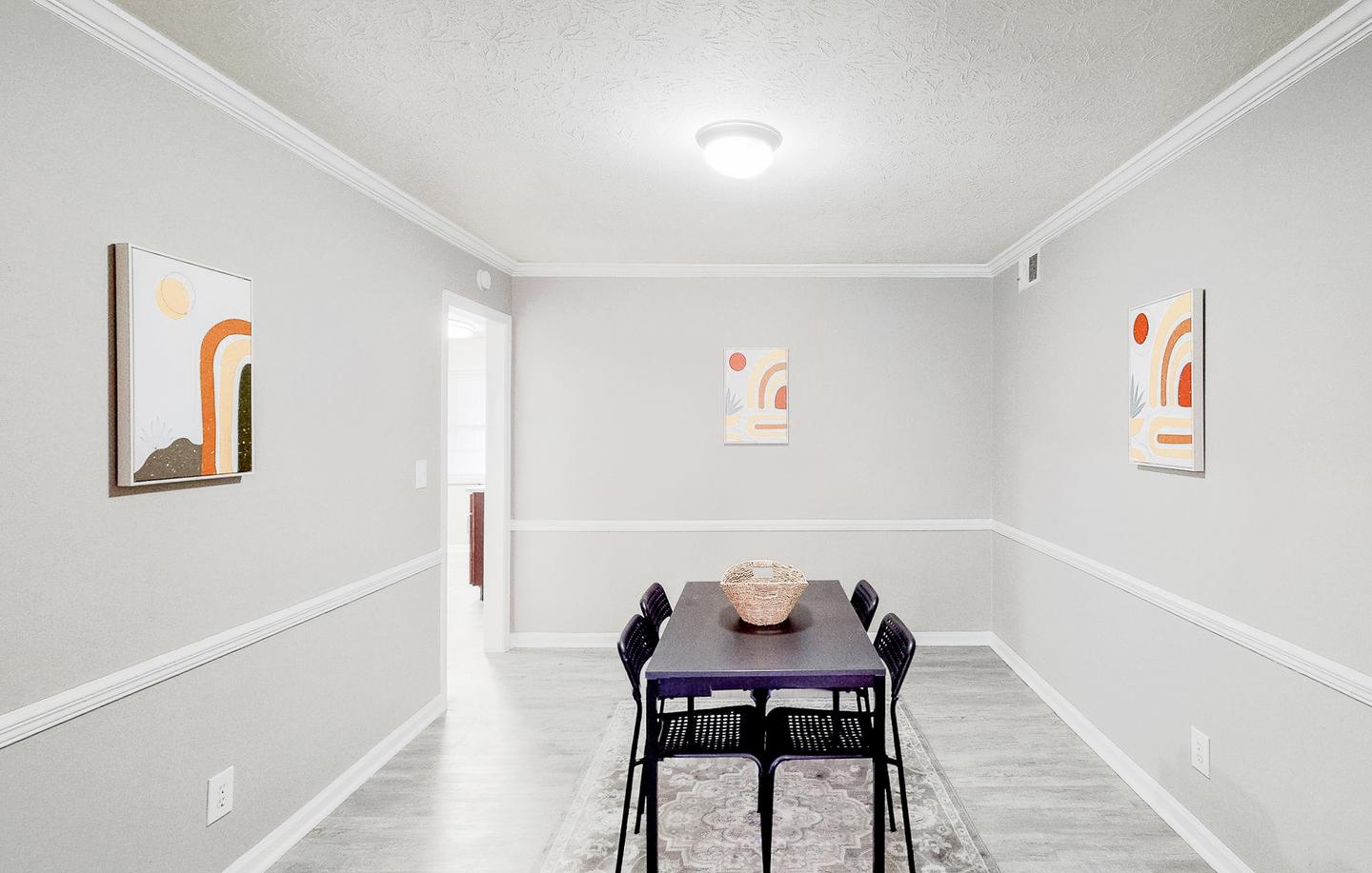 Lovely dining room space right off of the living room.