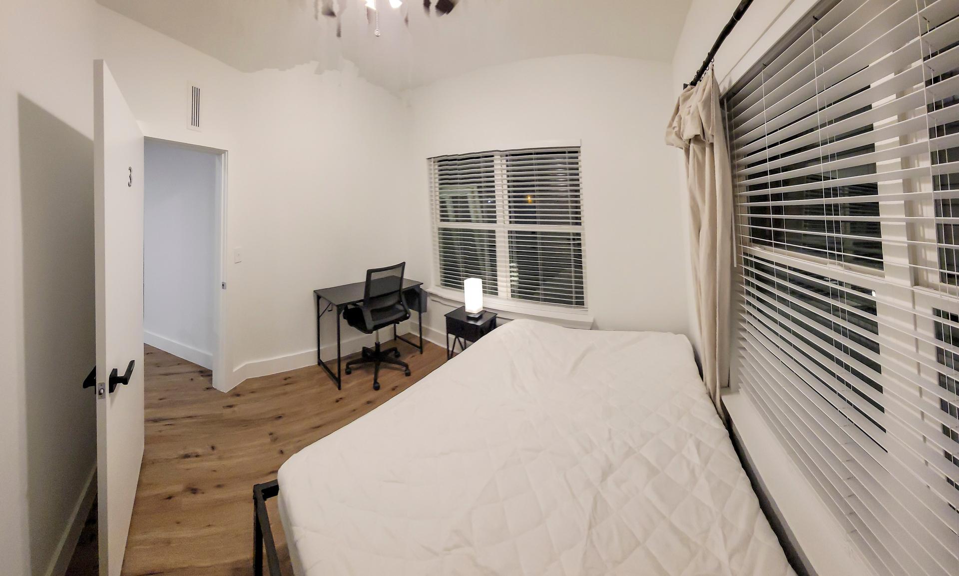 bedroom, detected:bed, window blind