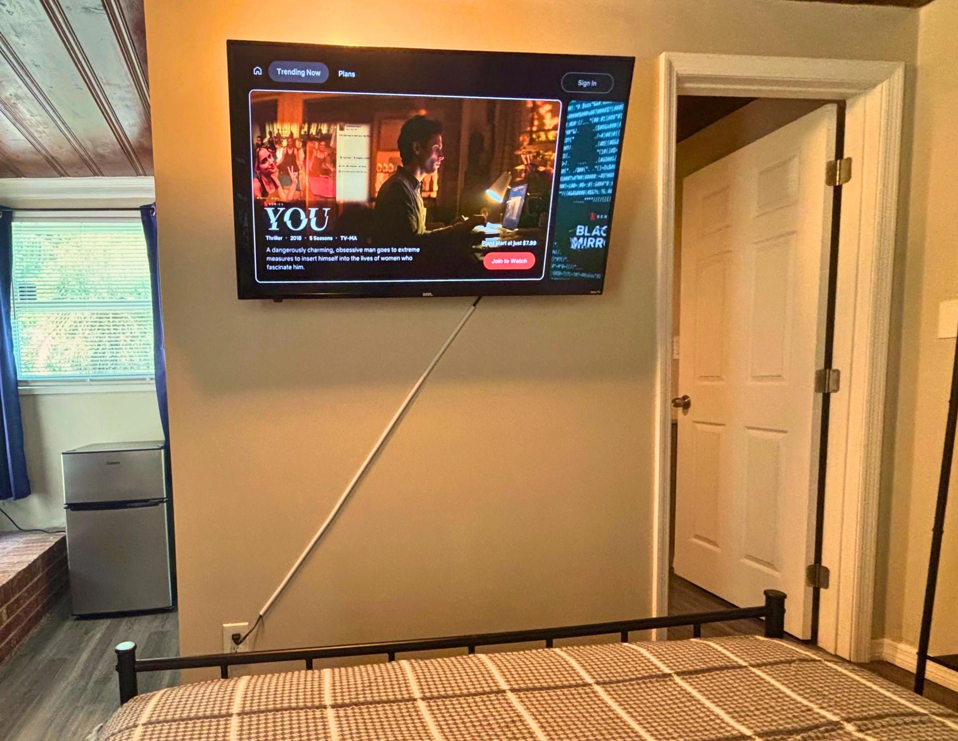 Large 50" new Smart TV in every room