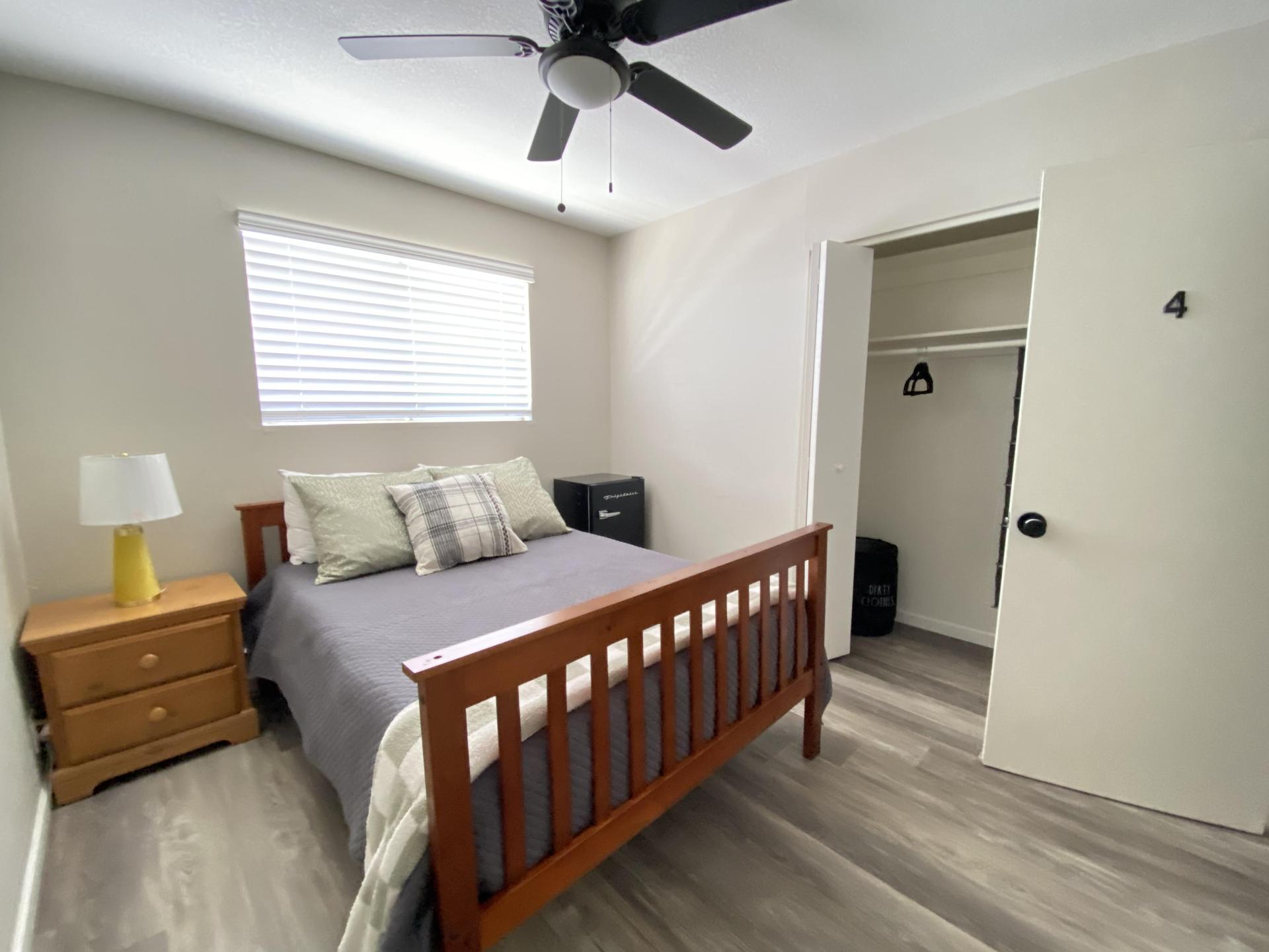 Bedroom 4 with a mini fridge!
