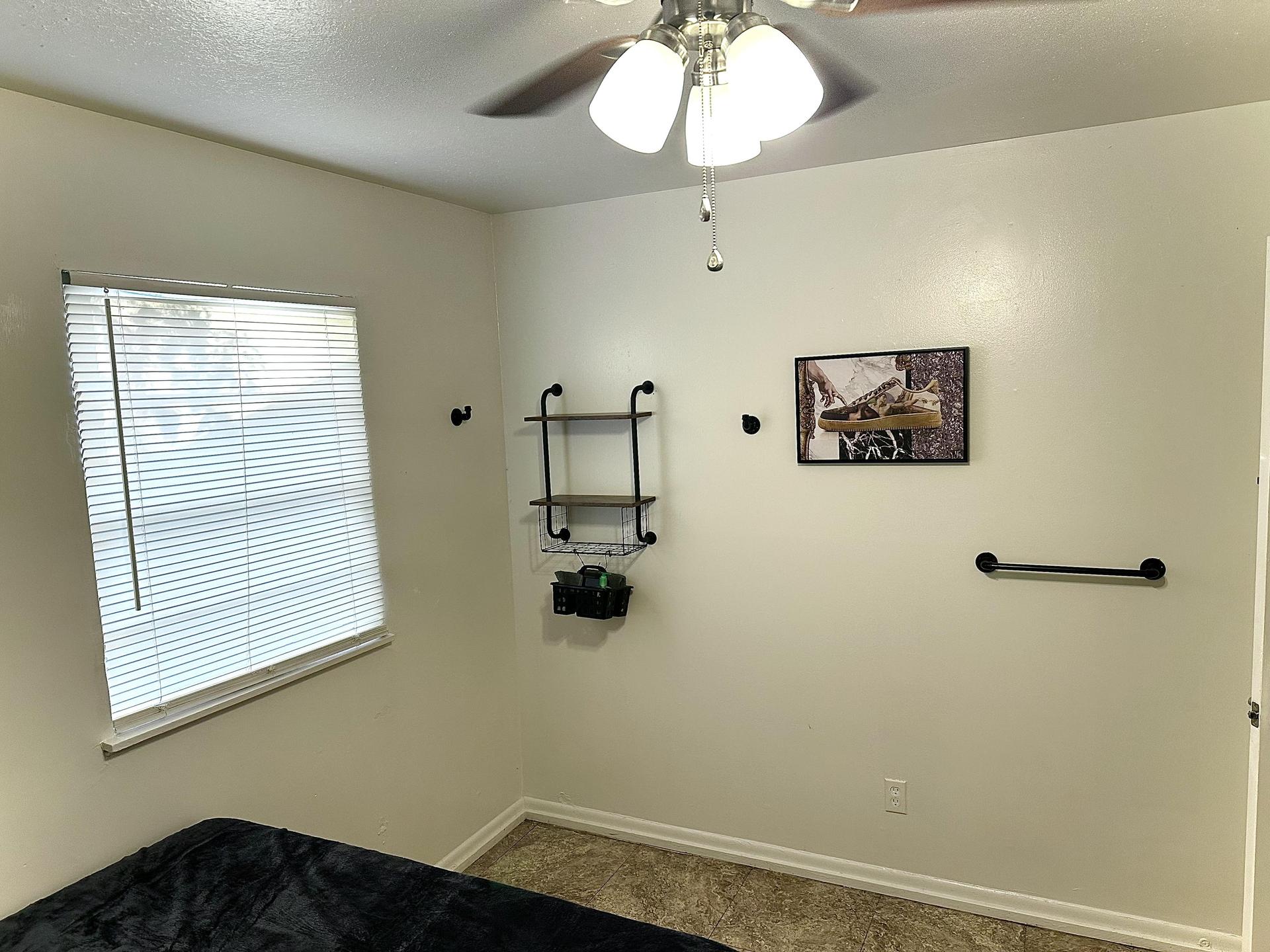 All rooms have a Towel Bar, Coat Hooks, Display Shelf, Artwork, and More!