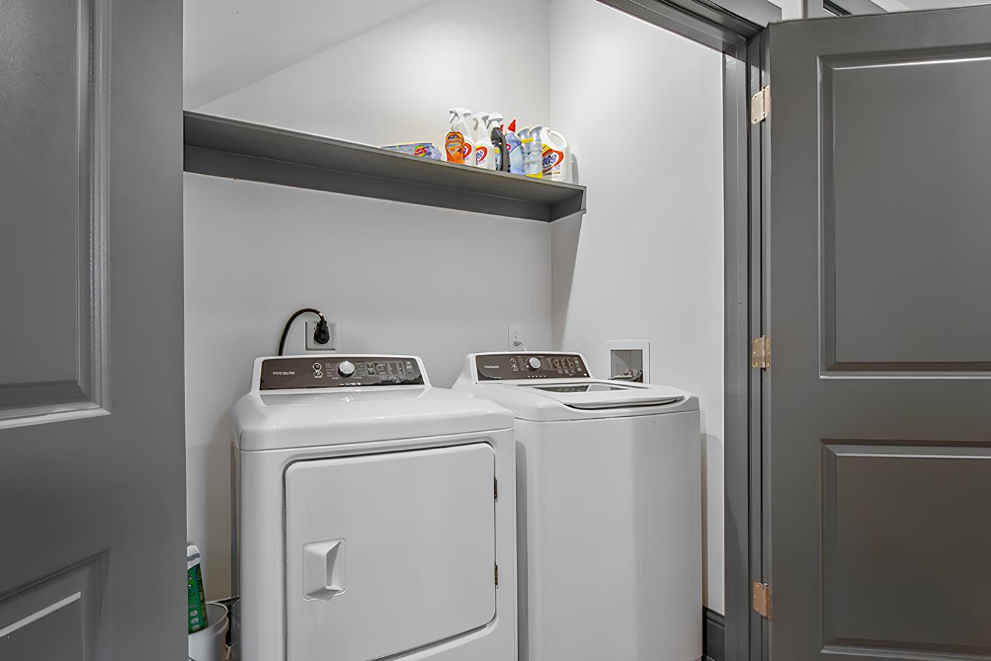 Common spaces including the kitchen