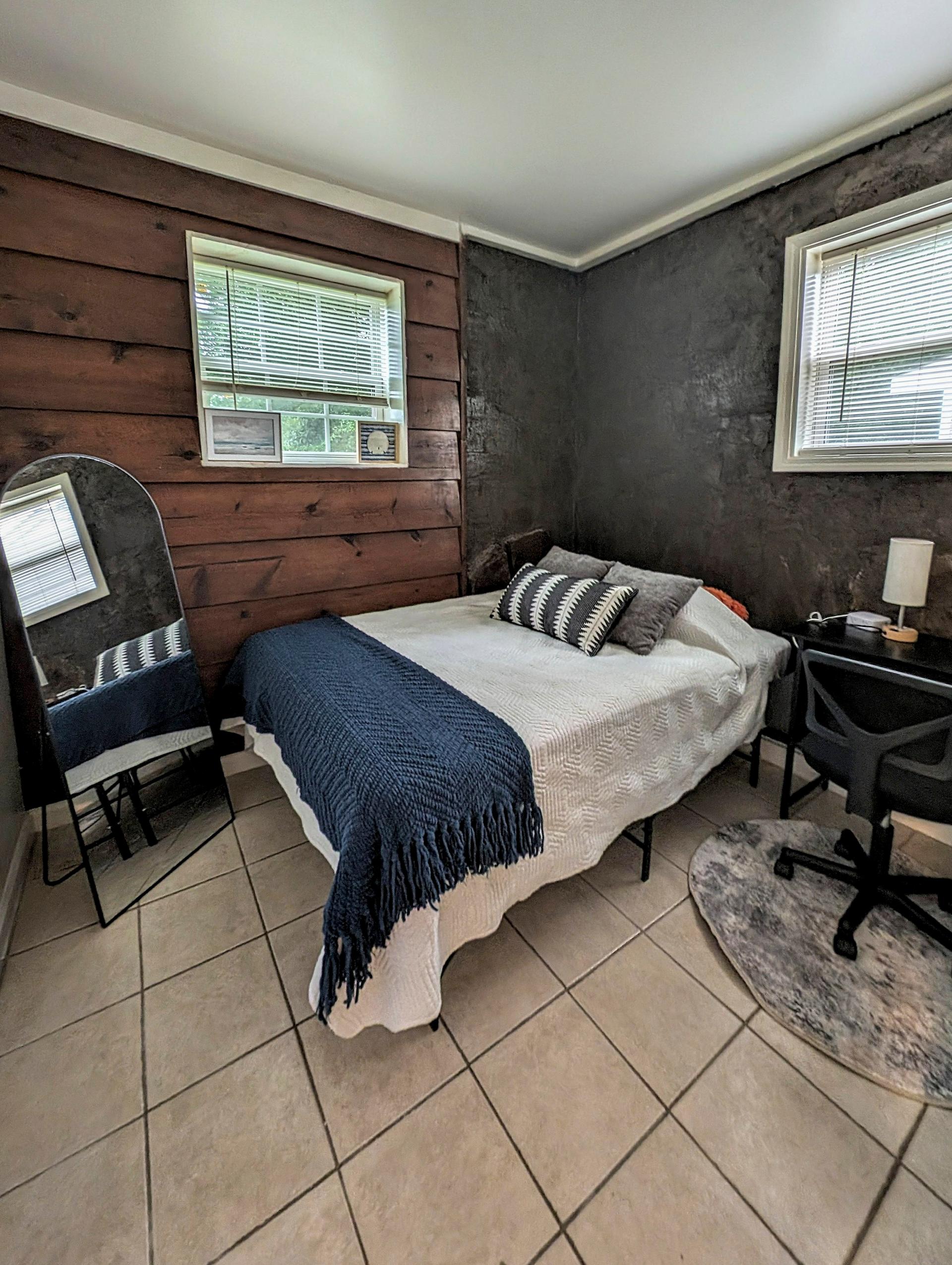 bedroom, detected:bed, window blind