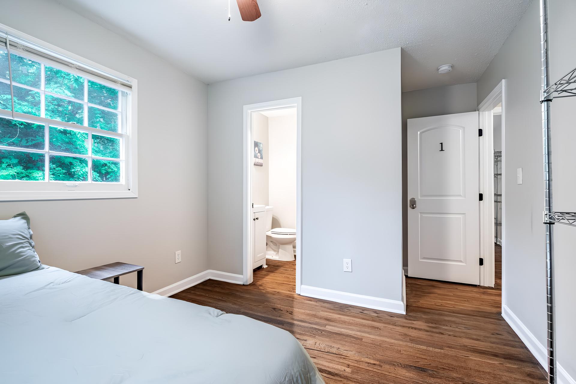 bedroom, detected:bed, window blind