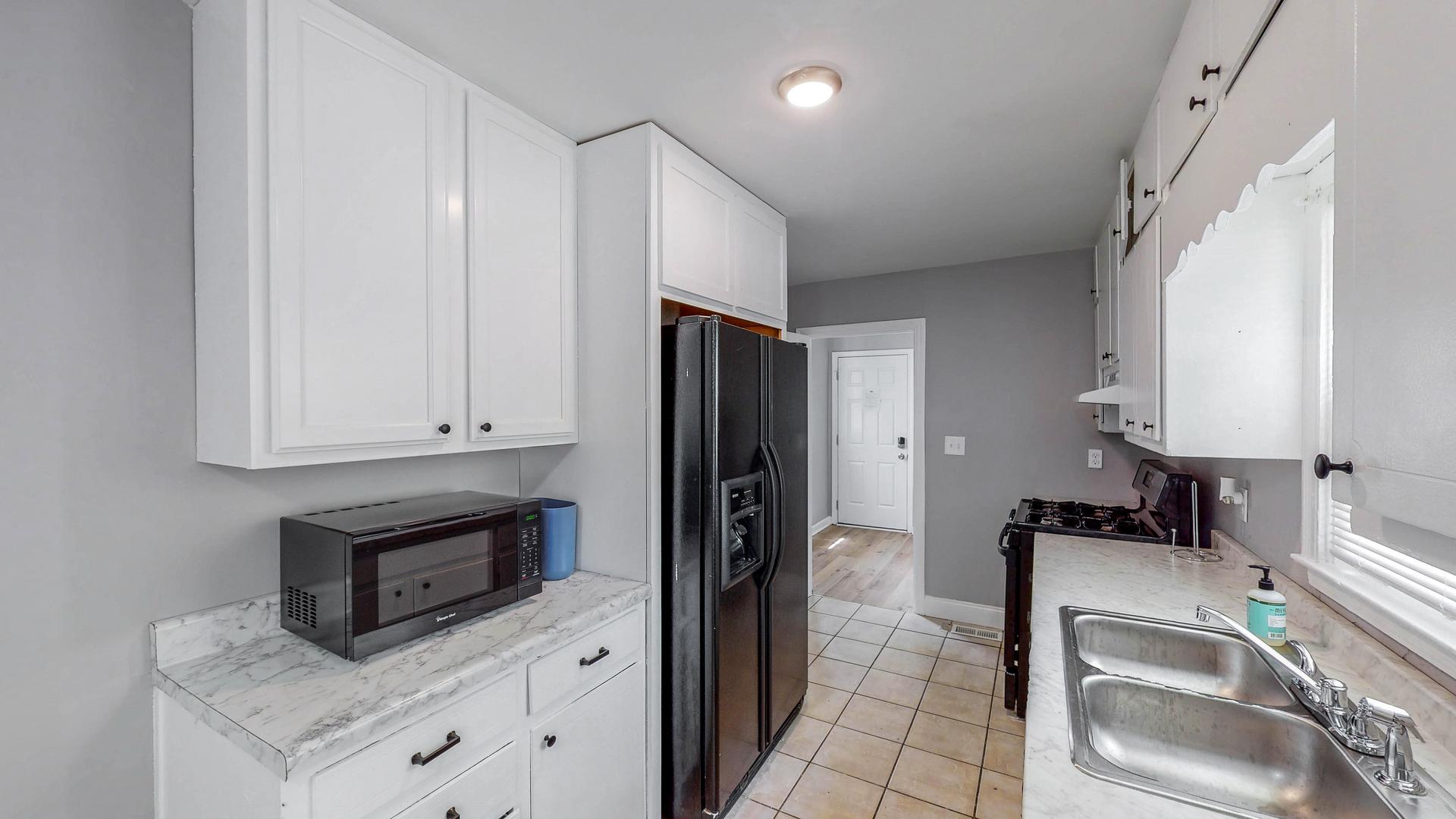 Common spaces including the kitchen