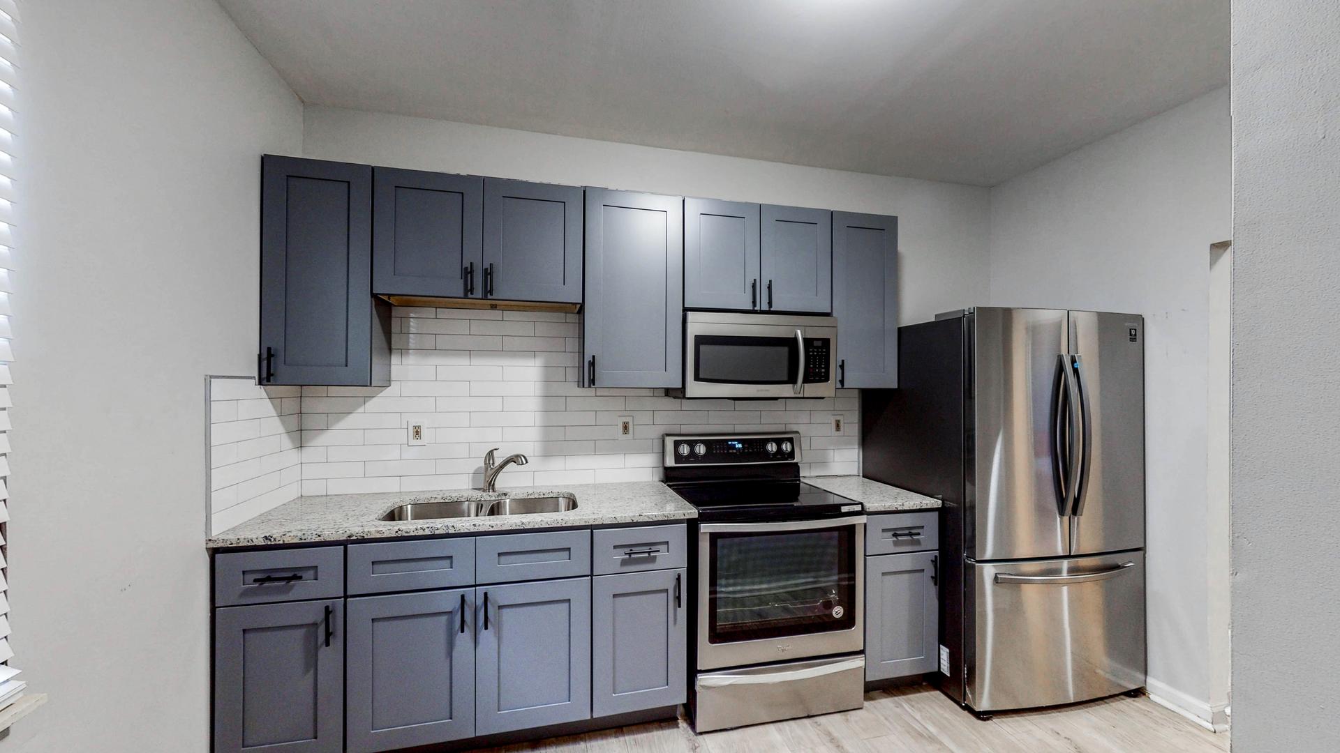 Common spaces including the kitchen
