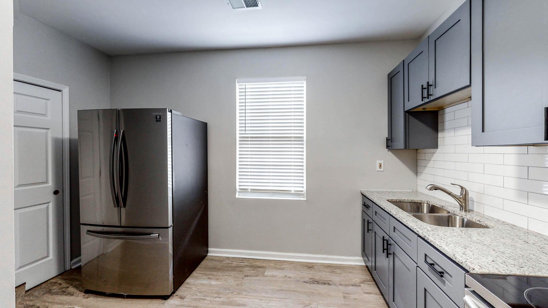 Common spaces including the kitchen