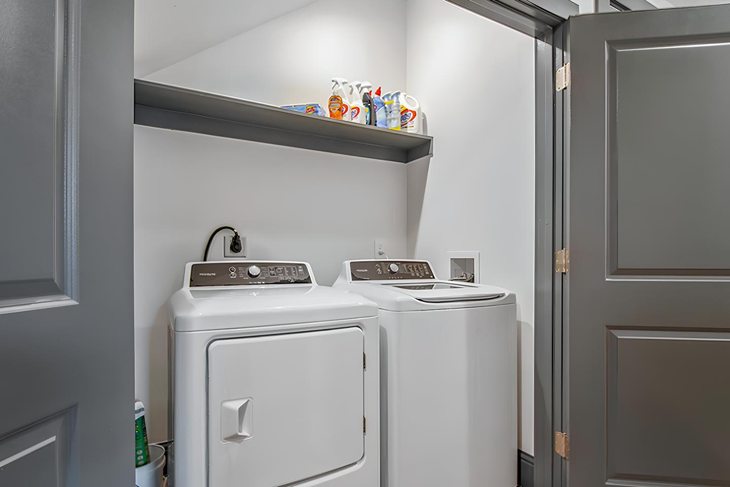 Common spaces including the kitchen