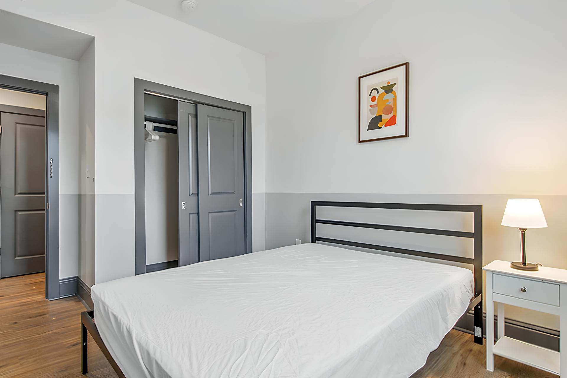 Spacious closet in brand new bedroom