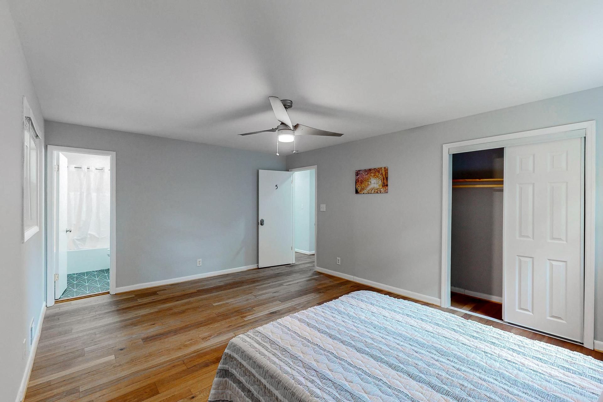 bedroom, detected:bed, ceiling fan