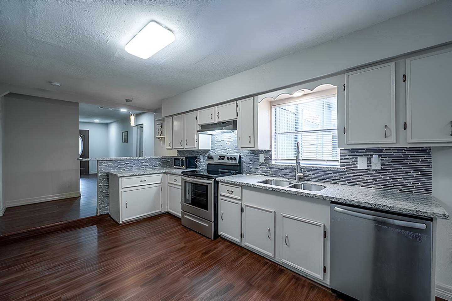 Common spaces including the kitchen