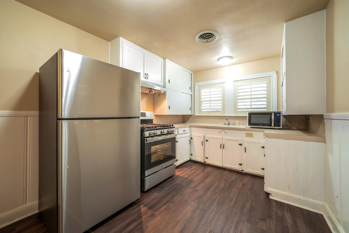 Common spaces including the kitchen
