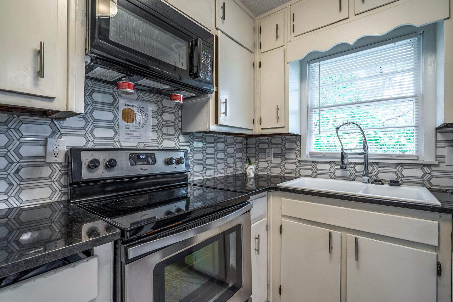 Common spaces including the kitchen