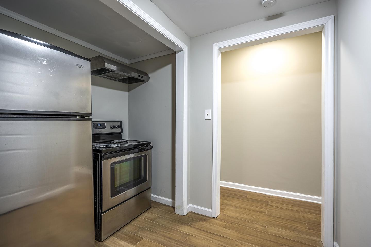 Common spaces including the kitchen