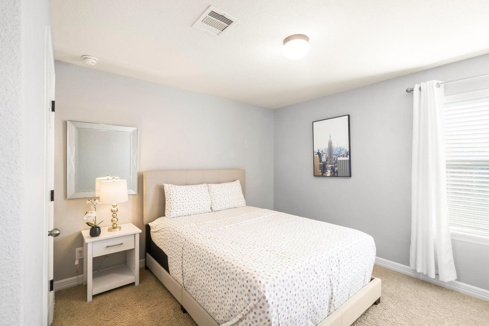 bedroom, detected:bed, window blind