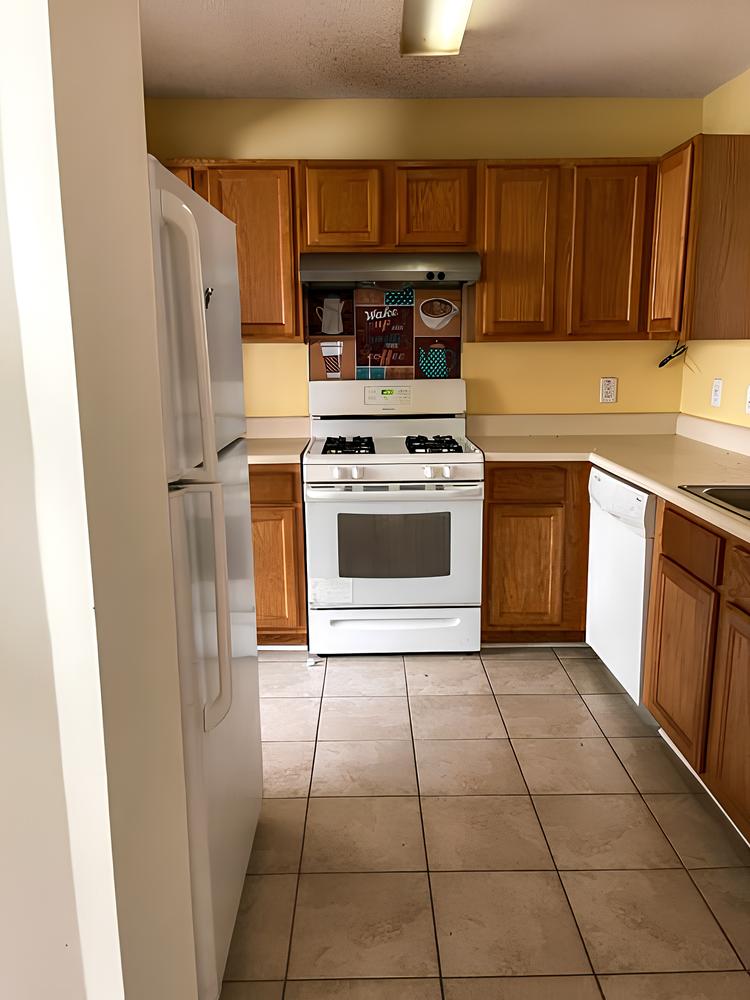 Common spaces including the kitchen