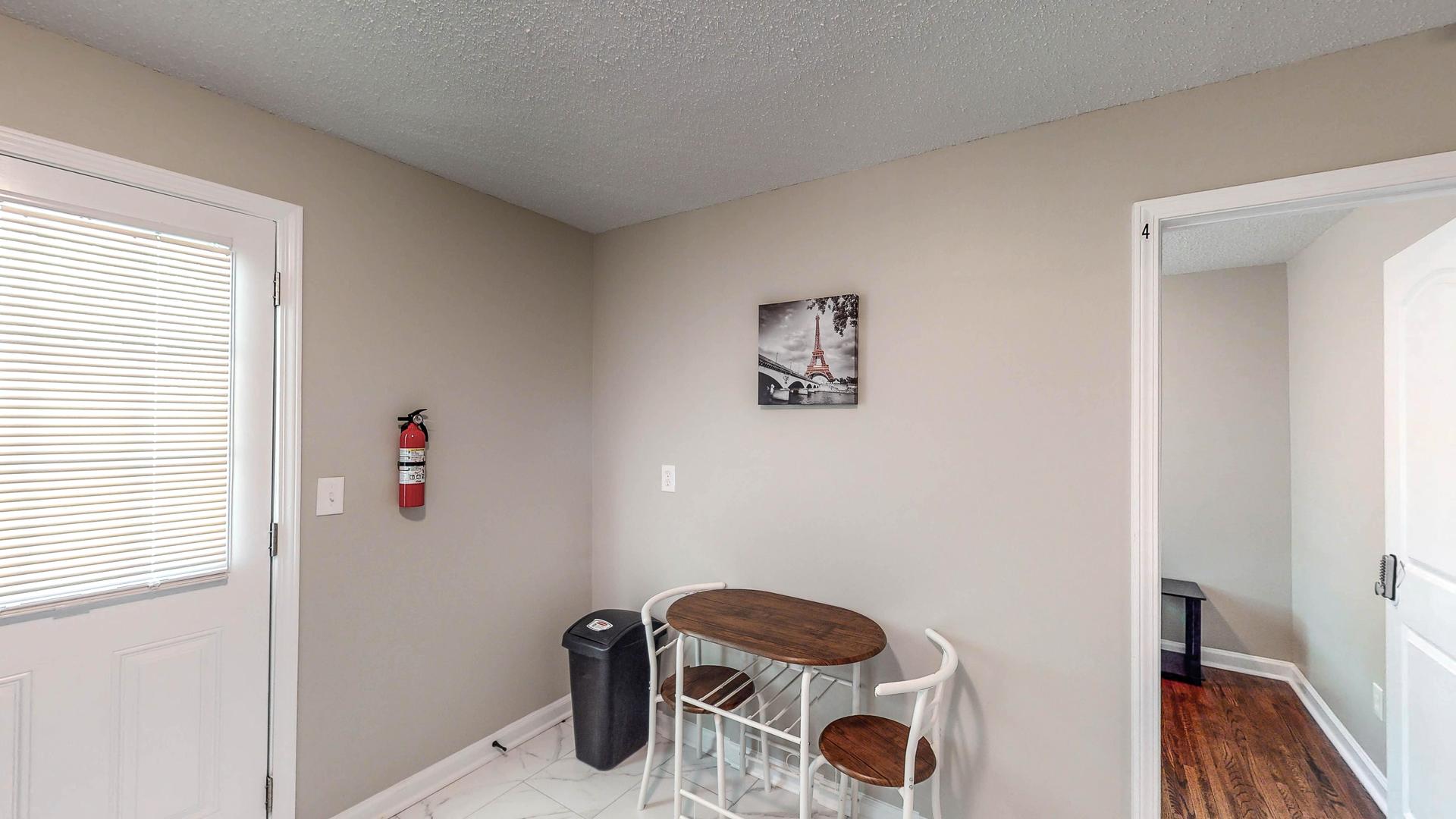 Common spaces including the kitchen
