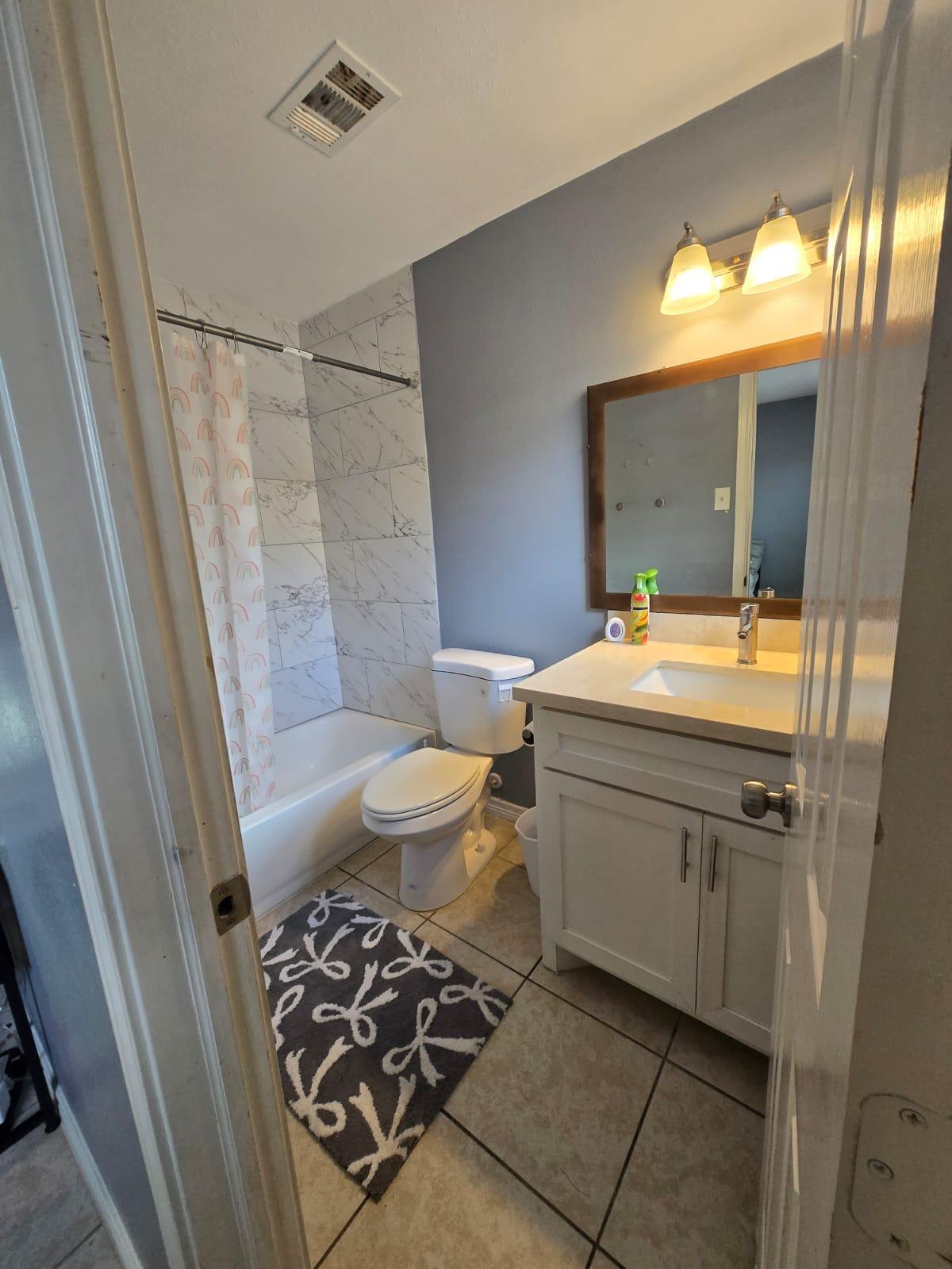 Welcome to your private retreat! This room features a TV, mini fridge, large walk-in closet and lovely full private bathroom