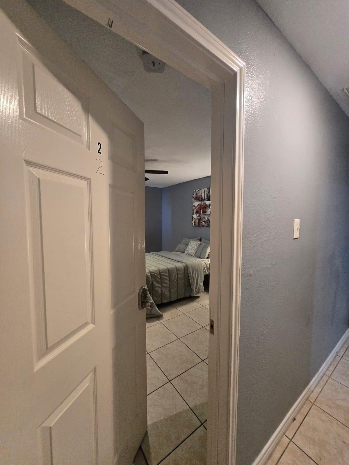 Welcome to your private retreat! This room features a TV, mini fridge, large walk-in closet and lovely full private bathroom