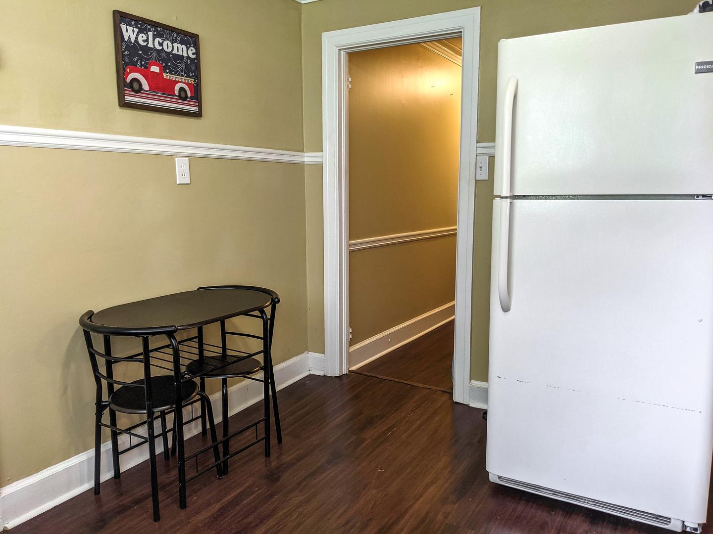 Common spaces including the kitchen