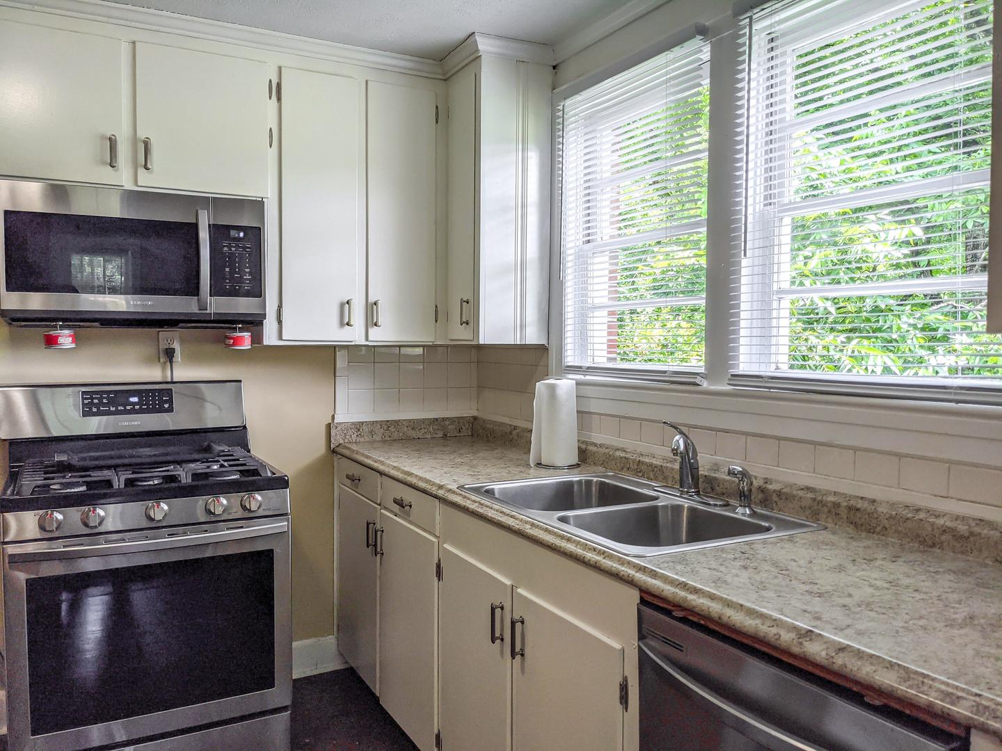 Common spaces including the kitchen