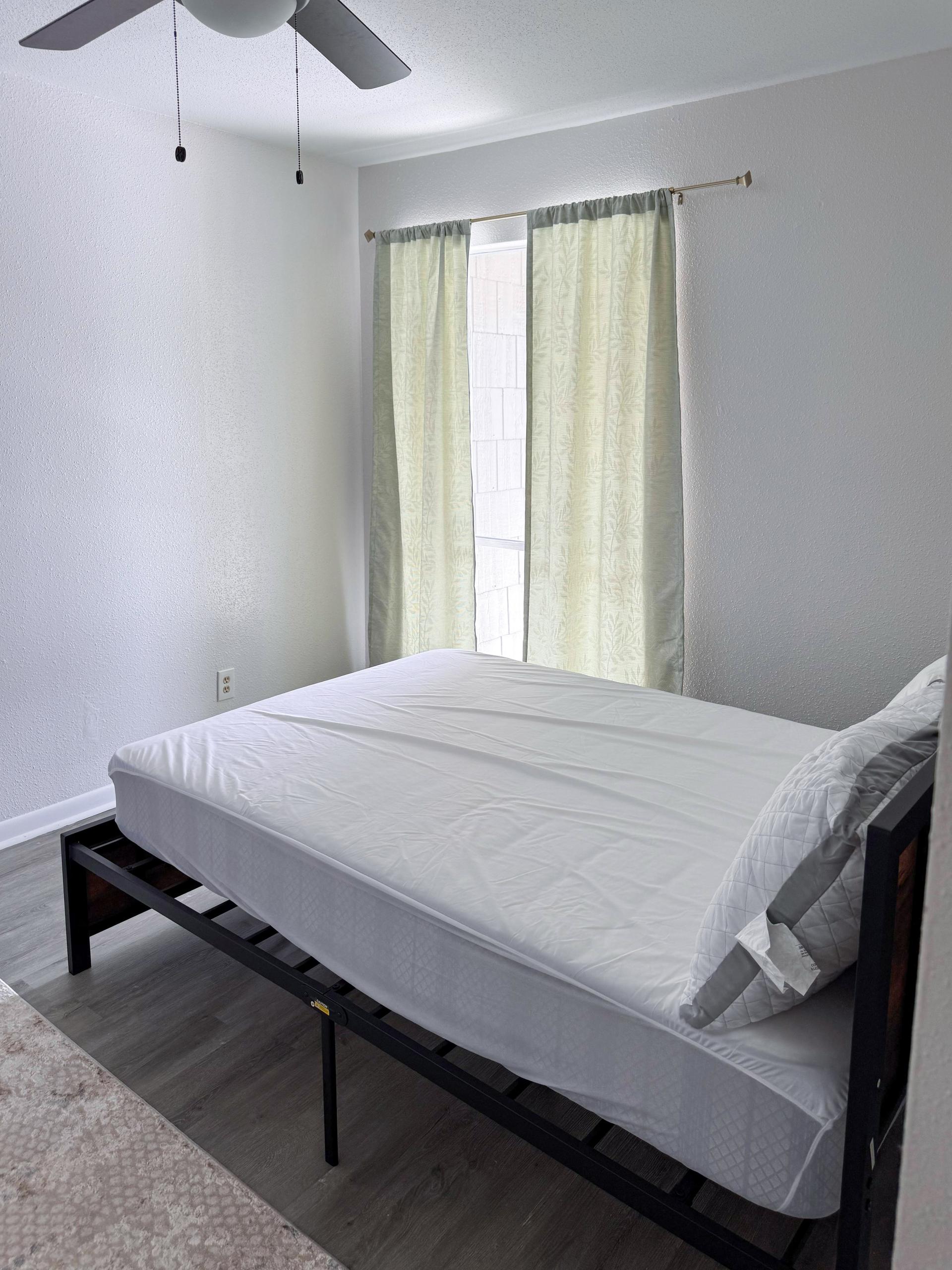 bedroom, detected:bed, ceiling fan