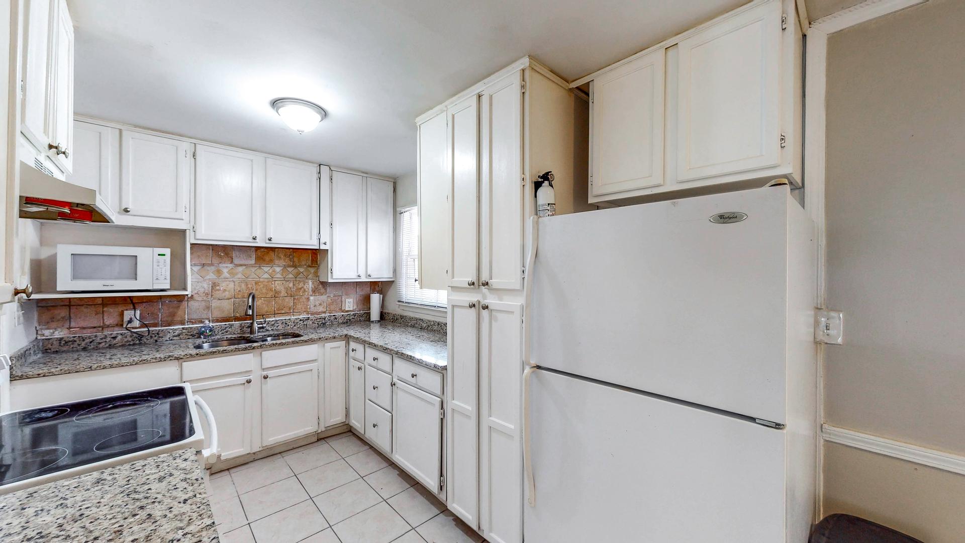 Common spaces including the kitchen