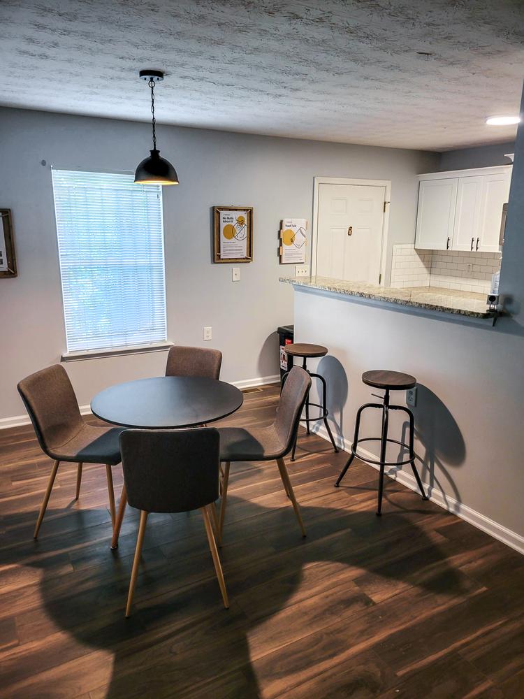 Common spaces including the kitchen