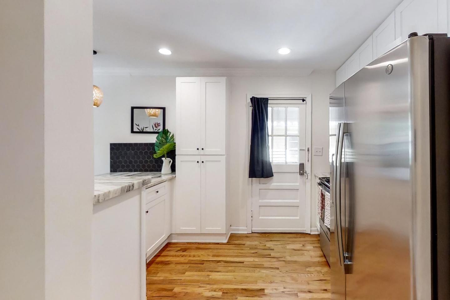 Common spaces including the kitchen