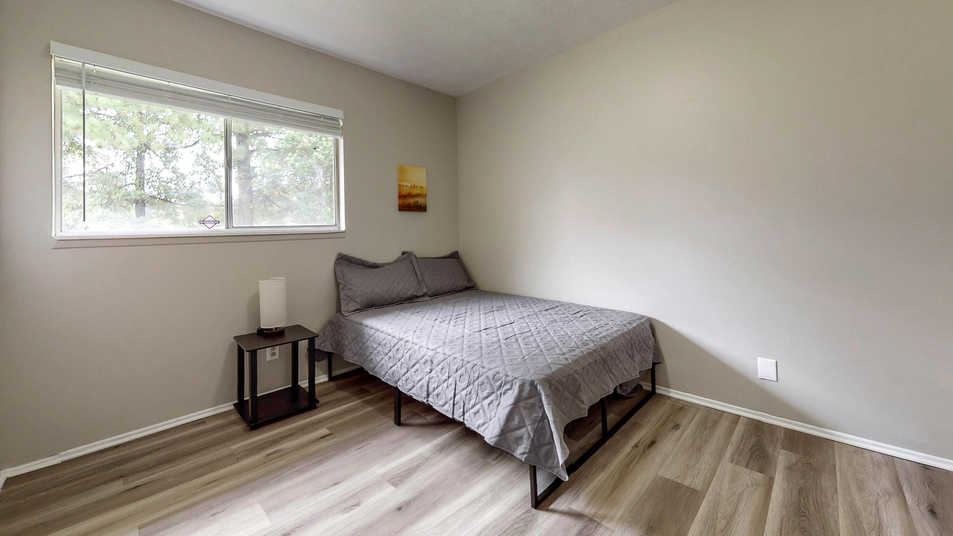 bedroom, detected: bed, window blind