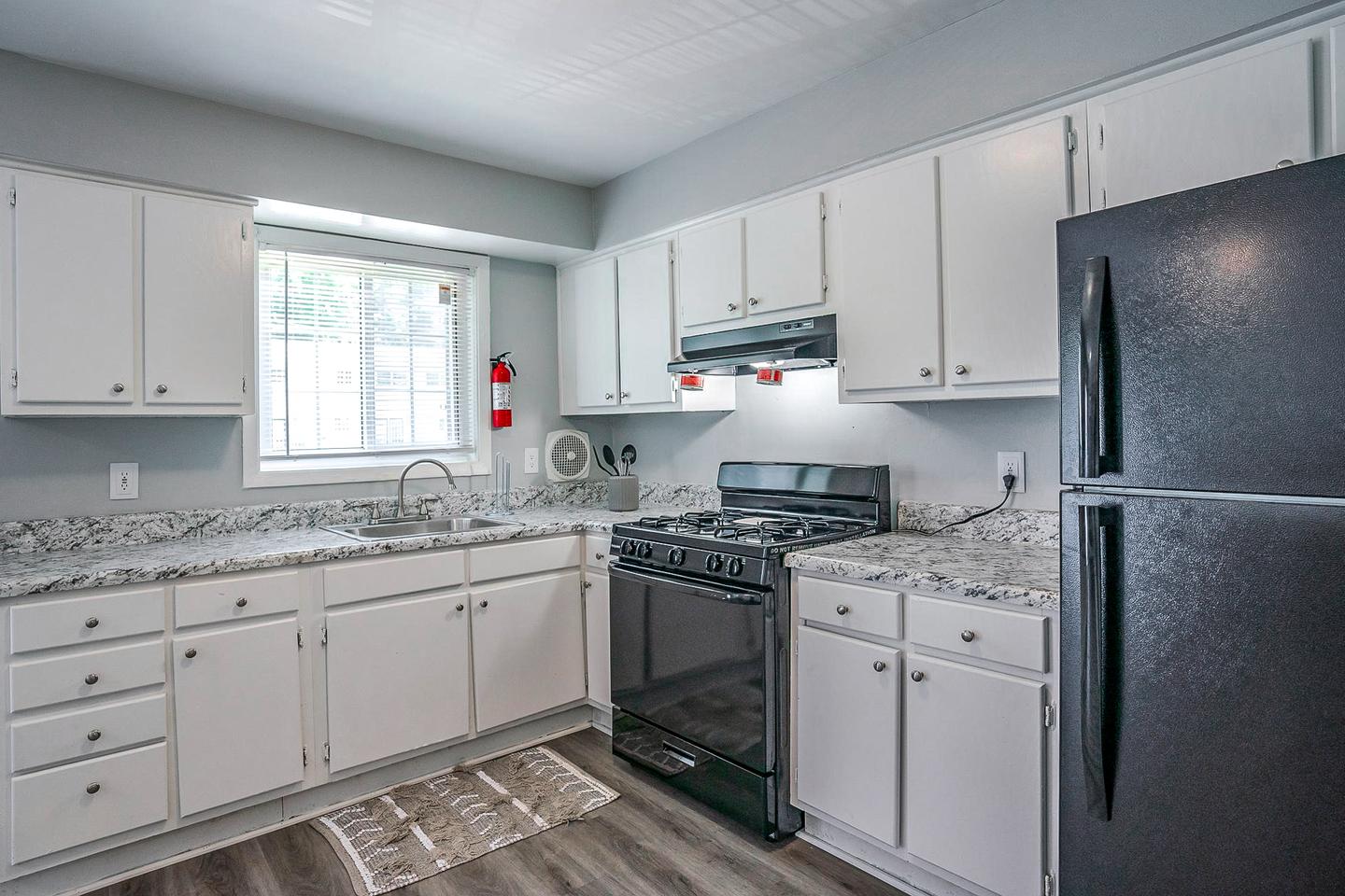 Common spaces including the kitchen